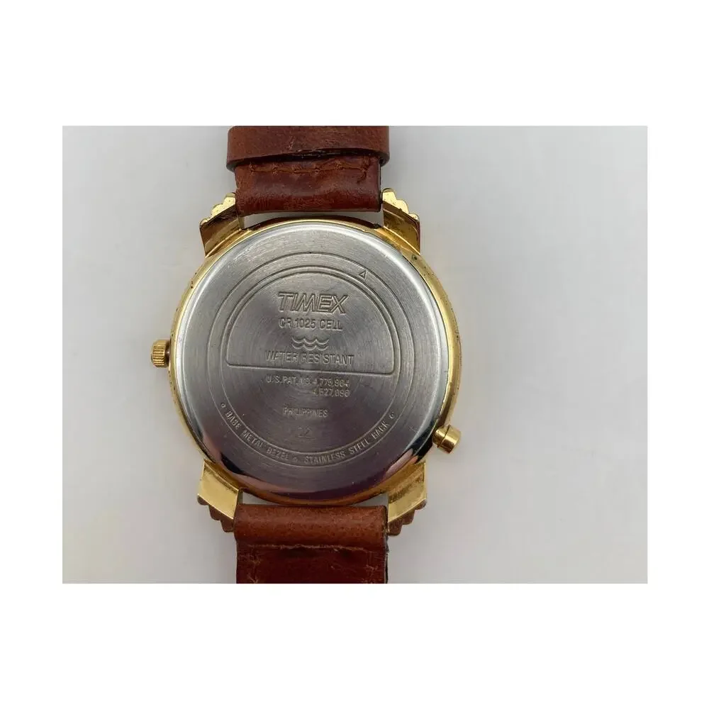 VTG Unique 90's Timex Indiglo Men's Watch 36mm - New Battery Adjustable WR